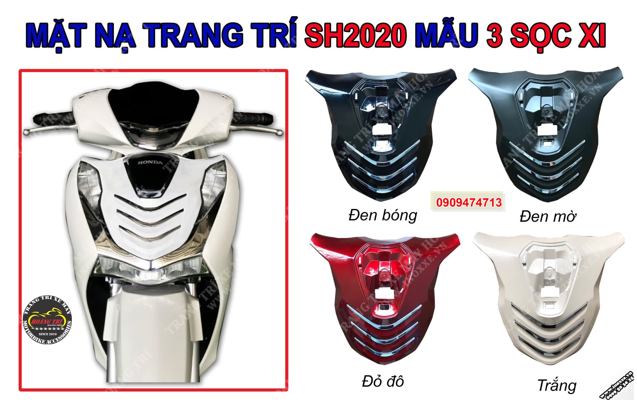 Mặt nạ Sh 2020 mẫu 3 sọc